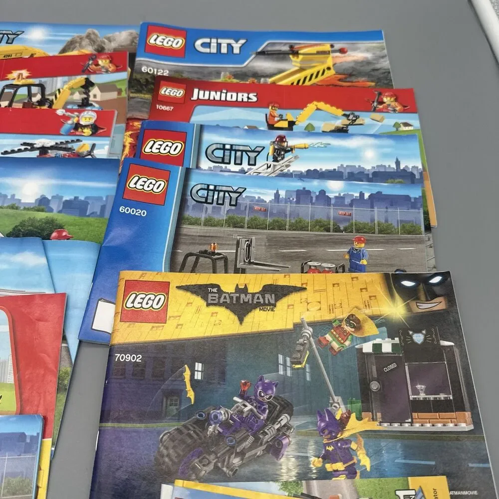 Lot Of 24 Lego Set Manuals Mixed - City, Juniors, Batman, Star Wars, Creator
